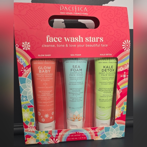 Pacifica Other - Pacifica Face Wash Set - Vegan Skincare Gift Set